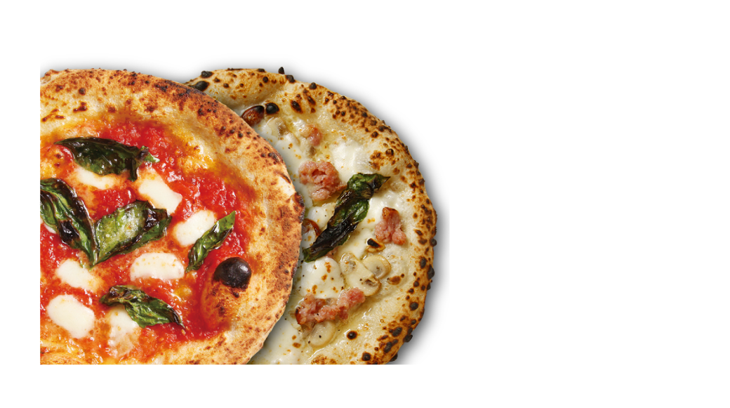 十勝産食材をナポリ風ピッツァに。当店オリジナルピッツァ「カチバル」は当店の目玉メニュー。